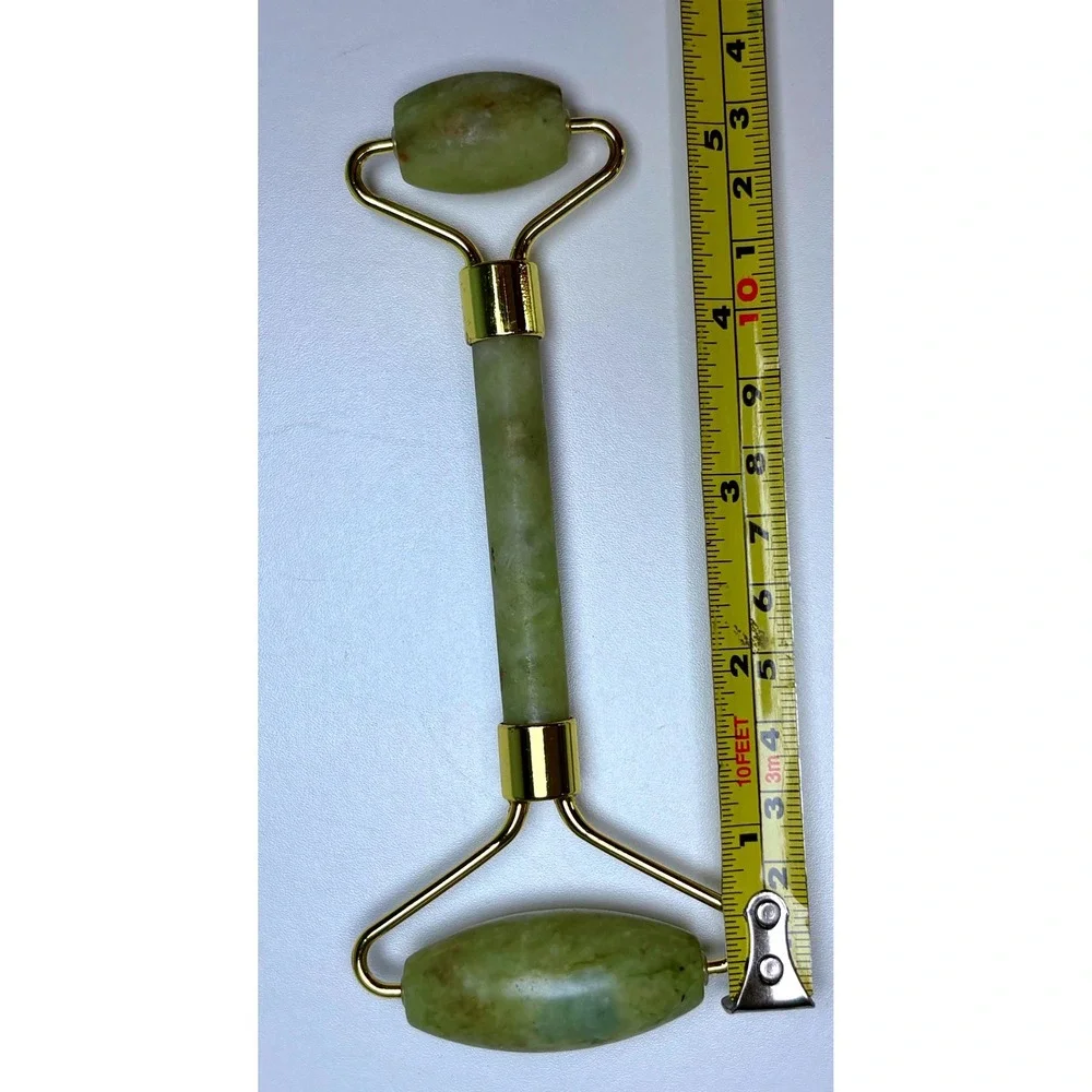 Facial Roller Gua Sha Set Green Jade Stone Skincare‎ Tools beauty pamper